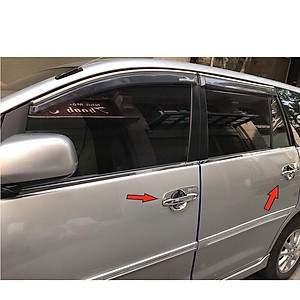 Tay Nắm , Hõm Cửa Xe Toyota Innova 2008-2009-2010-2011 Mạ Crom Cao Cấp