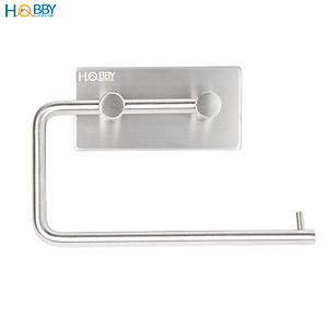 Giá treo cuộn giấy vệ sinh inox 304 dán tường Hobby home decor G1