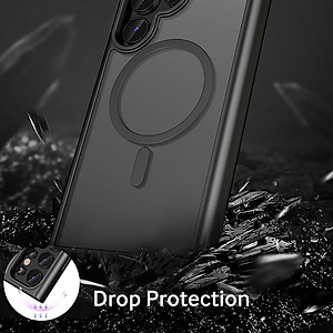 Ốp lưng nhám sạc từ tính cho Samsung Galaxy S23 Ultra hiệu Likgus PC Ultra-thin Frosted Magnetic Case - mặt lưng nhám mờ chống bám bẩn, gờ bảo vệ Camera 0.5mm - Hàng nhập khẩu