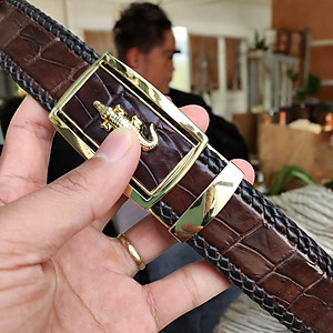 Thắt Lưng Cá Sấu [DÂY LIỀN NGUYÊN CON ĐAN VIỀN THỦ CÔNG RẤT ĐẸP VÀ BỀN]