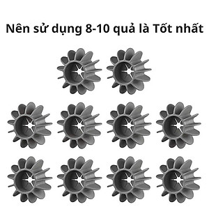 Combo 10 Bóng Giặt Làm Thẳng Quần Áo Thế Hệ 3, Cầu Gai Hỗ Trợ Giảm Nhăn và Đánh Bay Vết Bẩn - HÀNG CHÍNH HÃNG MINIIN