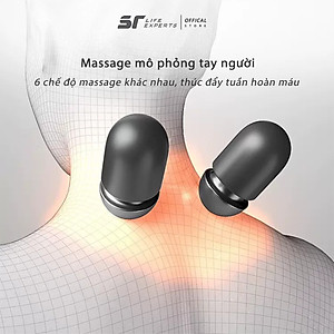 Gối Đầu Tích Hợp Massage Chườm Nóng, Gối Ngủ Cao Su Non Thư Giãn, Kê Cổ Giảm Đau Mõi Cổ Vai Gáy, Ngủ Ngáy - Sairui