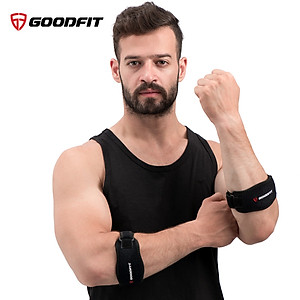 Băng bảo vệ khuỷu tay có đệm dày 1 cm giúp bảo vệ xương, dây đai tùy chỉnh Goodfit GF403E