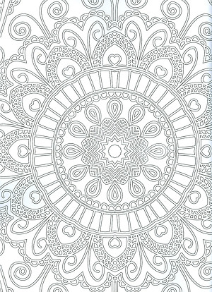 Mandala - Adult Colouring Book (Sách tô màu dành cho người lớn: Họa Tiết Và Hoa Văn)