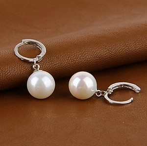 Bông tai nữ tòng teng siêu dễ thương đính đá zircon sang trọng, cườm giả ngọc 