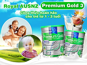 Sữa Hoàng Gia Úc   cho trẻ từ 1 - 3 tuổi Royal AUSNZ Premium Gold 3 