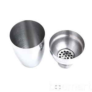 Bình lắc pha chế trà sữa và cocktail inox cao cấp size vừa PC01