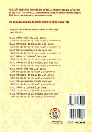 Combo 4 cuốn Giáo Trình Dành Cho Bậc Đại Học Hệ Không Chuyên Lý Luận Chính Trị: Giáo Trình Kinh Tế Chính Trị Mác – Lênin + Giáo Trình Lịch Sử Đảng Cộng Sản Việt Nam + Giáo Trình Chủ Nghĩa Xã Hội Khoa Học + Giáo Trình Tư Tưởng Hồ Chí Minh