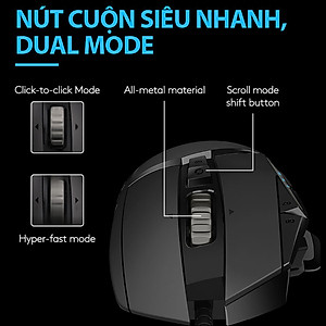 Chuột game hiệu suất cao Logitech G502 Hero RGB Lightsync - Hàng chính hãng