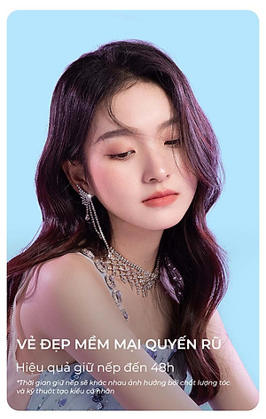 Máy Dập Phồng Chân Tóc BUMAS H8 - Máy Dập Lưỡi Vuông Bấm Phồng Chân Tóc - Phủ Protein Thực Vật - Hạn Chế Hư Tổn Nhiệt - Hàng Chính Hãng