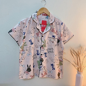 Bộ ngủ nữ pijama cộc tay dễ thương - BN06