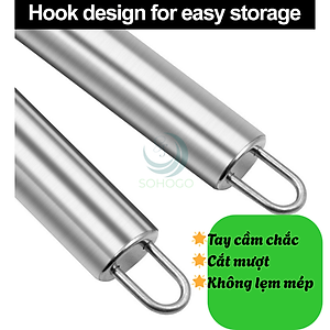 Dụng cụ khui đồ hộp thép không gỉ- Cần kẹp mở hộp đa năng tay cầm đôi