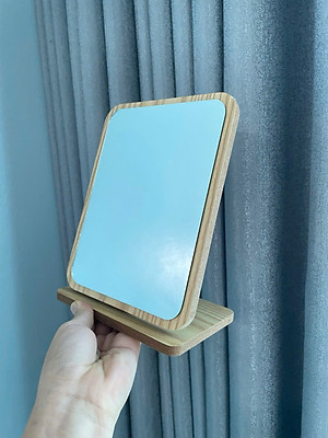 Gương Gỗ Hàn Quốc Để Bàn – Gương Trang Điểm Decor Vintage Sang Trọng - HÀNG CHÍNH HÃNG MINIIN
