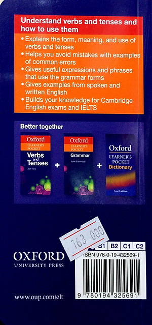 Sách Oxford Learner's Pocket Verbs And Tenses