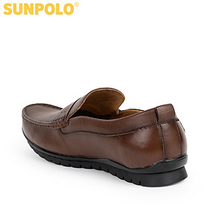Giày lười nam da bò SUNPOLO CS5077- 2 Phiên bản màu