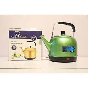 Ấm Siêu Tốc Điện Inox Cỡ Lớn NK Media MD-SD510 (5 lít) - Màu Ngẫu Nhiên - Hàng Chính Hãng