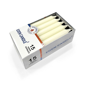 Hộp 15 cây nến thơm thẳng Eden Candle FTRAMART EDC2317 cao 15cm (Vàng nhạt/ kem/ Ivory)