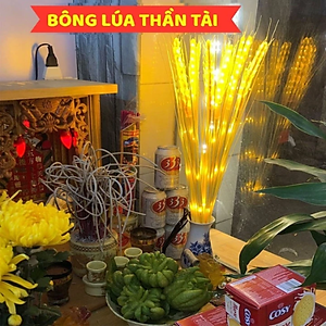 Bó 10 Bông Lúa Đèn Led Bông Lúa Vàng Tài Lộc, Trang Trí Ban Thờ, Ban Thần Tài, Trang Trí Sân Vườn - HÀNG CHÍNH HÃNG MINIIN