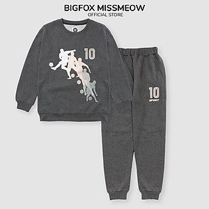 Bộ quần áo bé trai BIGFOX MISS MEOW vải nỉ bông size đại ấm áp kiểu Hàn Quốc cỡ 12,13,14,15 tuổi 40kg 53kg 1964
