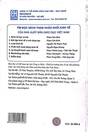 Bài tập Kinh tế vi mô chọn lọc (dùng trong các trường đại học, cao đẳng khối kinh tế)