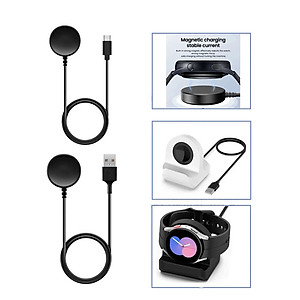 Đế sạc đồng hồ Cho samsung galaxy Watch 4/watch5/Watch 5pro(chân type c) Dock Sạc Dành Cho Samsung Galaxy Watch 6/ Galaxy Watch 5/ Galaxy Watch 5 Pro/ Galaxy Watch 4/ Galaxy Watch 3 Cổng Type C - Hàng Nhập Khẩu