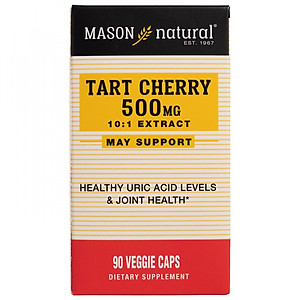 Viên Hỗ Trợ Giảm Acid Uric Mason Natural Tart Cherry Hỗ Trợ Sức Khoẻ Xương Khớp 90 Viên/Hộp