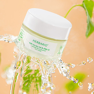 Mặt nạ rau má & diếp cá Herbario 30ml sạch mụn thuần chay