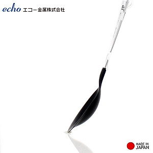 Muôi múc canh đầu silicone Echo Metal 25.5cm hàng nội địa Nhật Bản