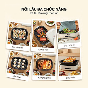 Nồi lẩu nướng đa năng Elmich MCE-3909OL (1250-1500W) - Hàng chính hãng