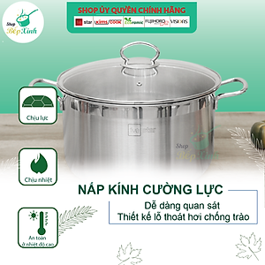 Bộ 2 nồi inox 3 đáy từ Fivestar 18cm và 24cm - hàng chính hãng