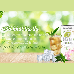 TRÀ YẾN KITI HƯƠNG SEN - "PHÚC LỘC" THÙNG 6 LON(250ml/lon)