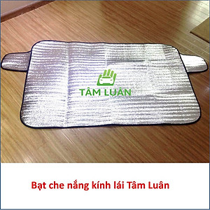 Tấm che nắng ô tô bạt che kính lái xe hơi phủ hai lớp nhôm chống nóng cách nhiệt Tâm Luân