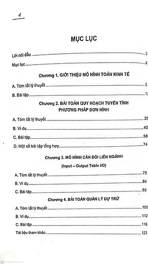 Bài tập mô hình toán kinh tế (Dành cho sinh viên các trường đại học, cao đẳng khối Kinh tế)