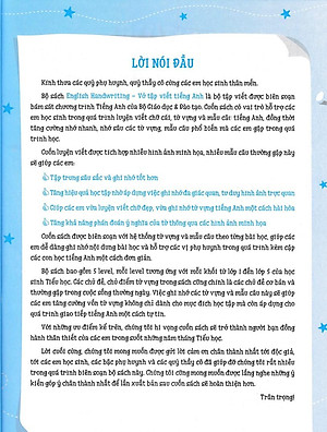 Sách English Handwriting - Vở Tập Viết Tiếng Anh Lớp 2 - Tập 2