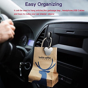 Set 4 Móc Treo Đồ Đa Năng Sử Dụng Trên Xe Hơi, Văn Phòng, Nhà Riêng Tiện Dụng (Sticker Paste Holder) - Hàng Chính Hãng Baseus