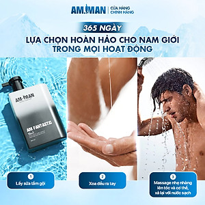 Sữa tắm gội nam hương nước hoa 5 in 1 AM-MAN AM FANTASTIC 365ml