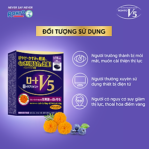 Viên uống bổ mắt Lutein Rohto V5 ( Hộp 30 viên)