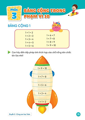 Sách Hành Trang Giúp Con Tự Tin Vào Lớp 1 - Quyển 2: Cùng Con Học Toán