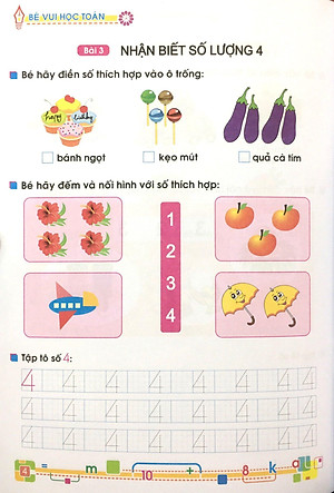 Tủ Sách Bé Vào Lớp 1 - Bé Vui Học Toán (Dành Cho Trẻ Mẫu Giáo 5-6 Tuổi) - Tái Bản 2020