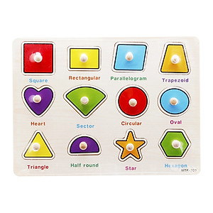 Set 5 bảng ghép hình có núm _ đồ chơi giáo dục MK02