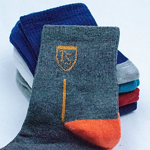 Combo 5 đôi Tất nam TS cổ trung khử mùi hôi hàng xuất nhật cao cấp