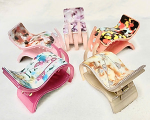 Kẹp tóc càng cua 2 lớp đính hột xoàn xịn - Kẹp tóc thời trang Hàn Quốc cao cấp