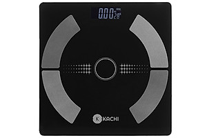 Cân điện tử bluetooth phân tích chỉ số cơ thể Kachi MK223 - Màu đen - Hàng chính hãng
