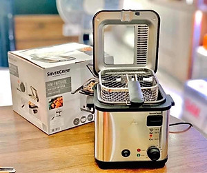  NỒI CHIÊN NGẬP DẦU 2 TRONG 1 SILVERCREST MINI 1.2 Lít Made in Germany Hàng chính hãng