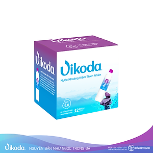 Thùng 12 chai Nước Khoáng Kiềm Thiên Nhiên Vikoda 1.5L