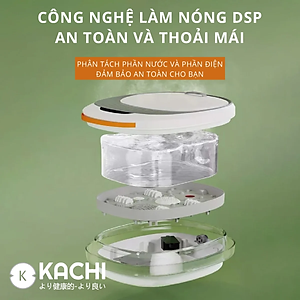 Bồn ngâm chân hồng ngoại massage xếp gọn Kachi MK344 - Hàng chính hãng