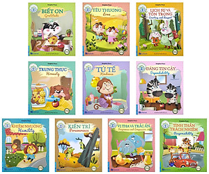 Combo 10 Quyển Bộ Sách: Bé Học Lễ Giáo - Song Ngữ Anh Việt (Tái Bản)