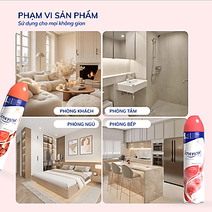 Xịt thơm phòng Lovenose, nước hoa xịt phòng hương thơm tự nhiên dễ chịu lưu hương lâu dài 320ml