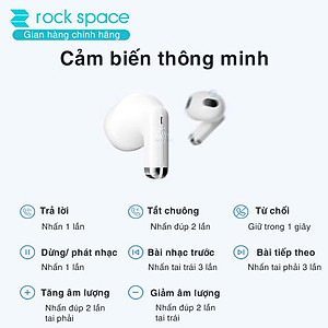 Tai nghe bluetooth không dây nhét tai ROCKSPACE EB700 TWS có mic hàng chính hãng bảo hành 12 tháng