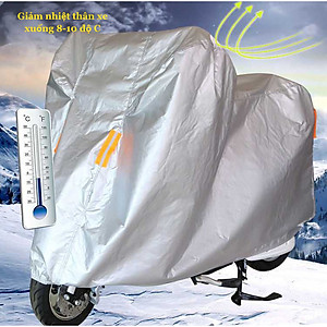 Bạt Phủ Áo Trùm Xe Máy Vải Dù Che Mưa Nắng Thời Tiết Khắc Nghiệt Loại Lớn Cho Dòng Xe Tay Ga - Xe Số Thông Dụng